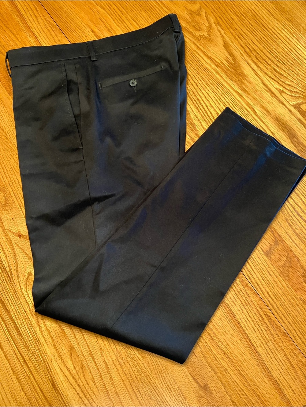 Haggar Men's Black Dress Pants - Tailored Straight Leg